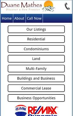 A Mobile Optimized IDX Real Estate Search